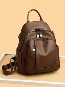 New Classical Fashion High Quality Soft Leather Travel Backpack Women Large Capacity Luxury Shoulder Bags School Bag Backpacks