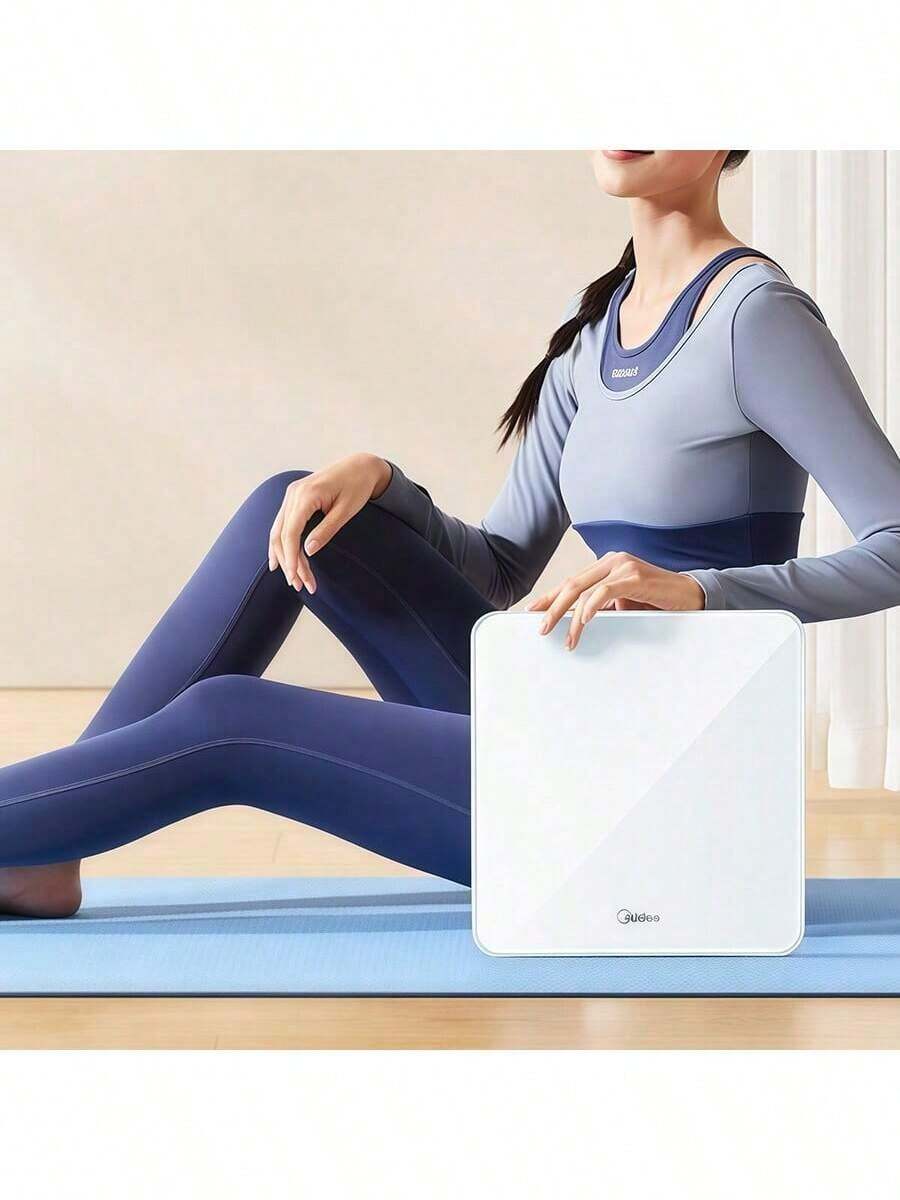 Midea CW6家用體重計 精準度測量 抗干擾LED高亮度螢幕 家用日常健身數據管理 - 白色 - 查看 1