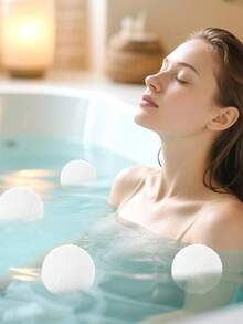 Pool Cleaning Ball For Pool Spa Hot Tubs, Reusable 3-Inch Hot Tub Absorber Ball, Washable Hot Tub Oil Spa Sponge, Removes Scale, Hot Tub Pool Oil Scum Filter Sponge Ball Hot Tub Scum Filter Oil Suction Decontamination Sponge, Suitable For Pools, Hot Tubs, Spas