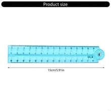 1pc 30cm Colorful Transparent Foldable Ruler, Bendable Folding Ruler, Student Drawing Ruler, School & Office Supplies, Drawing Tool, Suitable For School, Office, Gift For Classmates, Back To School Gift - Multicolor - View 2