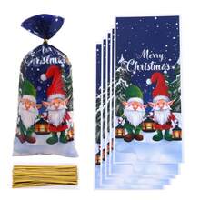 50 Stück Weihnachts-Süßigkeitentüten, kreative Geschenktüten, Weihnachtsparty Gastgeschenktüten, OPP Weihnachtsdekoration, Weihnachtspyjamas, Weihnachtsgeschenke, Weihnachtsdekoration