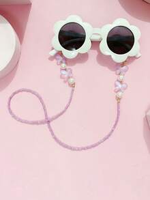 Fashionable Eyeglasses Chain, Butterfly & Faux Pearl Decor Colorful Versatile Eyeglass Strap - Multicolor - View 10