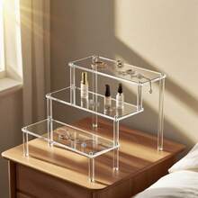 Suport/raft de depozitare acrilic! Decorațiuni pentru cameră. Poate expune parfumuri, rujuri, bijuterii, păpuși mici, ochelari etc. Poate fi folosit și pentru a plasa obiecte la petreceri. O alegere excelentă pentru a oferi cadouri de Halloween, Ziua Națională, Crăciun și alte festivaluri!