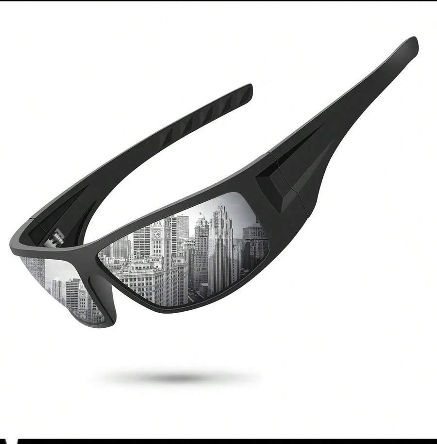 New Men's Polarized Sports Sunglasses - 銀色 - 查看 1