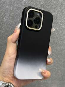 Luxury Gradient Double Color Rhinestone Soft Silicone Case Compatible With IPhone 16 15 14 13 12 Pro Max Shockproof Back Cover Phone Case