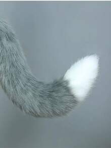 Cat Fox Tails Plush Anime Cosplay Big Tails Dog Furry Tail Wolf Tail Role Play Party Performance Props For Women Fall Halloween Accessories - Multicolor - View 2