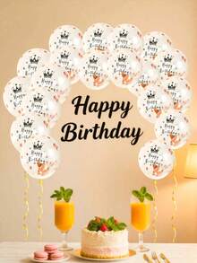 10/20/30 Stücke Glückwunsch Geburtstagskrone Rose Gold funkelnde Luftballons, geeignet für Baby Geburtstagsfeiern, Baby-Shower, Baby-Themen-Partys, Baby Jahresfeste