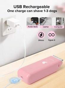 Tosa Elétrica para Animais de Estimação, Tosadora Sem Fio Recarregável Profissional para Cães, Tosadora de Baixo Ruído para Animais de Estimação Pequenos e Grandes, Máquina de Tosa para Gatos, Kit de Tosa para Animais de Estimação, À Prova d''Água IPX7