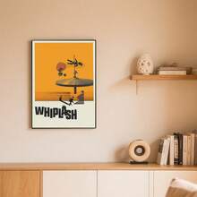 1 幅复古风格《爆裂鼓手》电影海报艺术画 - 适用于客厅、卧室、办公室、酒吧等，几何图案设计，适合室内外，海滩场景装饰画，无框 - 彩色 - 查看 2