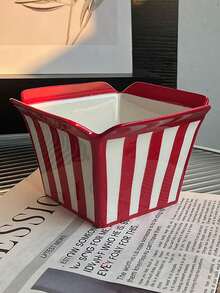 Cabin Kangaroo Bát sứ chiên đa năng, bát sứ đỏ, bát bỏng ngô, bát gà rán, bát đựng đồ chiên, bát đựng trái cây, bát đựng salad, bát đựng đồ ăn nhẹ, phù hợp với nhiều tình huống khác nhau - Nhiều màu - Xem 3