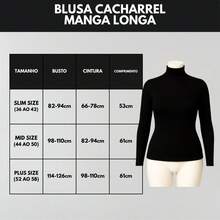 KIT 3 Women's Blouse Women's Cold Weather Blouse Women's Turtleneck Blouse Cacharrel Blouses - 因此 + 米色 + 瑪薩拉色 - 查看 3