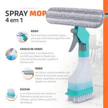 4-In-1 Multipurpose Glass Cleaner Spray Mop 250ml - Bhz Store - Nhiều màu - Xem 8