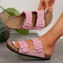 Womens Sandals Comfortable Adjustable Open Toe Casual - 粉色 - 查看 11