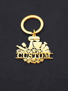 Personalized Endless Love Keychain - Customized Name Stainless Steel Heart Shaped Keyring, Perfect Gift For Her, Valentine's Day, Mother's Day - Style 1 - View 9