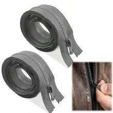 2pcs Nylon Zippers For Sewing & Crafts, Long Zipper, Black Color, DIY Sewing Tools, Variety Of Colors, Durable Material - 5# 2 pcs - View 12