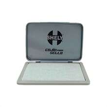 Lincky Cojín para sello metálico Shely pieza caja regreso a clase oficina hogar escolar almohadilla tintas resistente fácil usar papelería accesorios - 181B - Ver 2