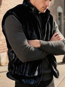 Thickened Vest For Men In Autumn And Winter 2025, New Sleeveless Vest With Camshoulders, Men's Outdoor Sports Jacket, Men's Jacket Fashionable And Versatile