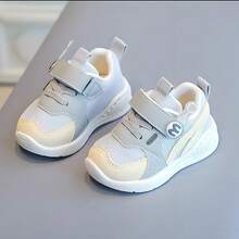 Zapatos para bebés y niños pequeños, suelas suaves para primavera y otoño para niños y niñas, zapatos deportivos antideslizantes para niños, zapatos de malla para bebés,Se puede combinar con disfraz navidad - Gris - Ver 2