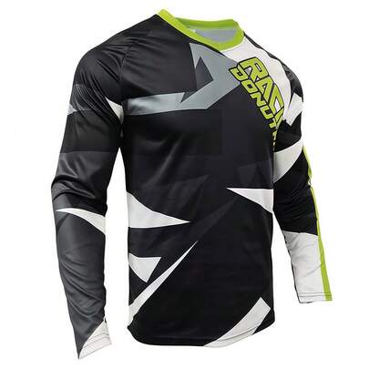 DONUTFOX Camiseta de manga larga DONUTFOX MTB BMX ATV para hombres, camiseta de fitness de secado rápido y transpirable, camiseta de ciclismo de montaña, jersey de carreras de bicicleta 2025