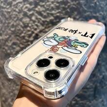 Fundas de teléfonos móviles de moda.Compatible con el  16, 15, 14, 13, 12, 11 pro Max plus, tapa trasera antideslizante suave y transparente, resistente al desgaste y a las caídas, adecuada para hombres y mujeres. - Color mezclado 1-374 - Ver 4
