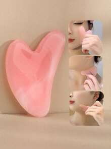 1PC Face Beauty Massage Tool Set Including Facial Roller, Massage Board And Body Back Scraping Board, Designed For Multi Area Use On Face, Neck And Body. Smooth And Skin Friendly Surface Fits Facial And Body Contours, Ideal For Daily Relaxation And Massage Care. Compact And Lightweight Design For Easy Storage And Carrying, Suitable For Home Beauty Routine, Personal Care And Relaxing Massage Sessions. Available In Pink And White Colors With A Simple And Elegant Look, Perfect As A Beauty Tool Set, Self Care Accessory Or Thoughtful Gift For Daily Skincare And Body Care Use. - 粉色 - 查看 7