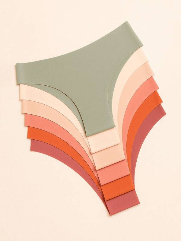 Kit 6 Calcinha Sem Costura Lingerie Feminina