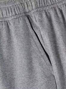 1 Stück Jungen & Teenager Lässig Milchseide Strick Shorts, geeignet für Zuhause, tägliche Fahrten, Schule, Outdoor-Aktivitäten, Partys, Streetwear, Frühling/Sommer