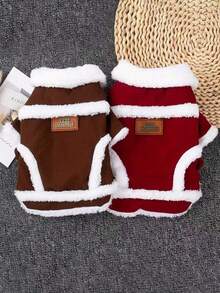 Cute Dog/Cat Clothes, Vintage Vest, Warm Thermal Lining, Autumn/Winter Pet Apparel