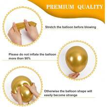 60 Pcs 12 Inch  Blue And Silver Balloons Light Blue White Latex Balloons With Chrome Metallic Silver Party Balloons For   Shower Bridal Baptism Winter Birthday Party Decorations-853880 - 金白 - 查看 4