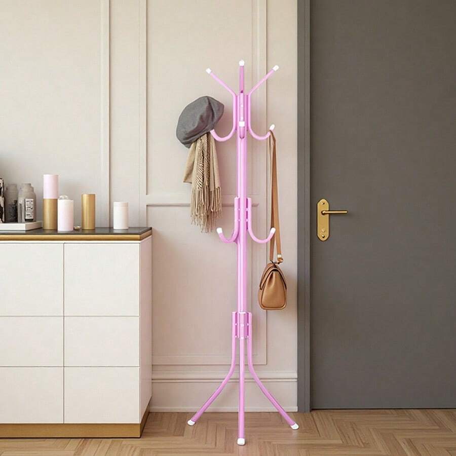 Perchero vertical para abrigos y sombreros con 8 ganchos perchero organizador vertical armario hogar colgador ropa sombreros diseño moderno resistente multifuncional almacenamiento entrada dormitorio fácil uso