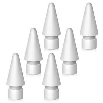 2/4/6 Pack Colorful Replacement Tips Compatible With Apple Pencil 2nd Generation, Apple Pencil 1st Generation, Apple Pencil Pro & Apple Pencil USB-C Pen Like Nibs