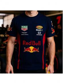 RedBull F1 Men's Motorsports T-Shirt - XANH DƯƠNG+P - Xem 2