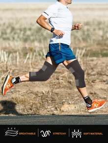 1 Pair Men's Compression Sport Kneepad Stretchy Comfortable Support Leg Shaper