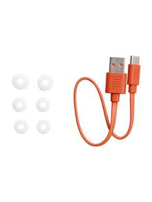 JBL Vibe Beam 真无线耳机，低音强劲，蓝牙 5.2，防水防尘，支持 VoiceAware 免提通话，电池续航时间长达 32 小时 - 白色 - 查看 5