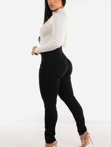 MX JEANS Black Ultra High Spandex Waist Levantacola Skinny Jeans - Nhiều màu - Xem 6