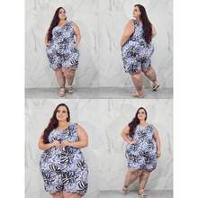 Women's Plus Size Set G1 G2 G3 G4 G5 Large Fresh Print Tank Top - Multicolor - View 5