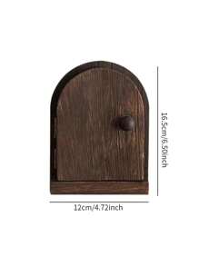 1 pieza Cubierta creativa de madera maciza para toma de corriente - Decoración de pared, protector de puerta del porche, cubierta protectora contra el polvo para toma de corriente - Sin necesidad de electricidad