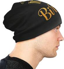 African Style Beanie Hat Knit Hat Skull Cap Slouchy Warm Headwear Jogging Cycling Adult Women Men - 今天是我的生日 - 查看 2