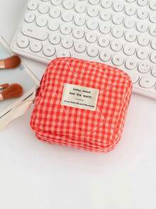 1pc Berry Color Lace Large Capacity Portable Cosmetic Bag With Zipper Closure, Suitable For Storing Lipstick, Makeup Brushes, Skincare Products, Phone, Coins, Small Items, For Home, Travel, Vacation, Wedding, Bridesmaid Gift, Mother's Gift, Birthday Gift, Cruise Essential, Christmas Gift, Makeup Bag, Travel, Women Travel Essential Gift, Cosmetic Bag - Multicolor - View 17