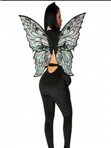 Adult Women's Fairy Wings, Halloween Fairy Costume Accessories, Butterfly, Ladybug, Bee Cosplay Fairy Outfit, Angel Wings - Multicolor - View 1