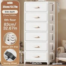 3/4/5/6-poziomowa wielofunkcyjna szuflada z rolkami – składana szafka z pojedynczymi drzwiami – trwała, plastikowa szuflada, oszczędzająca miejsce półka kuchenna na przekąski, napoje, książki, ubrania, odpowiednia do kuchni, salonu, gabinetu i łazienki