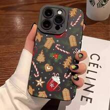 Snowflake Merry Christmas Tree New Year Phone Case Compatible With IPhone 17 Air 16 15 13 12 11 14 17 Pro Max X XR XS 7 8 Plus 16e SE2 Shockproof Soft Cover - Clear - View 1