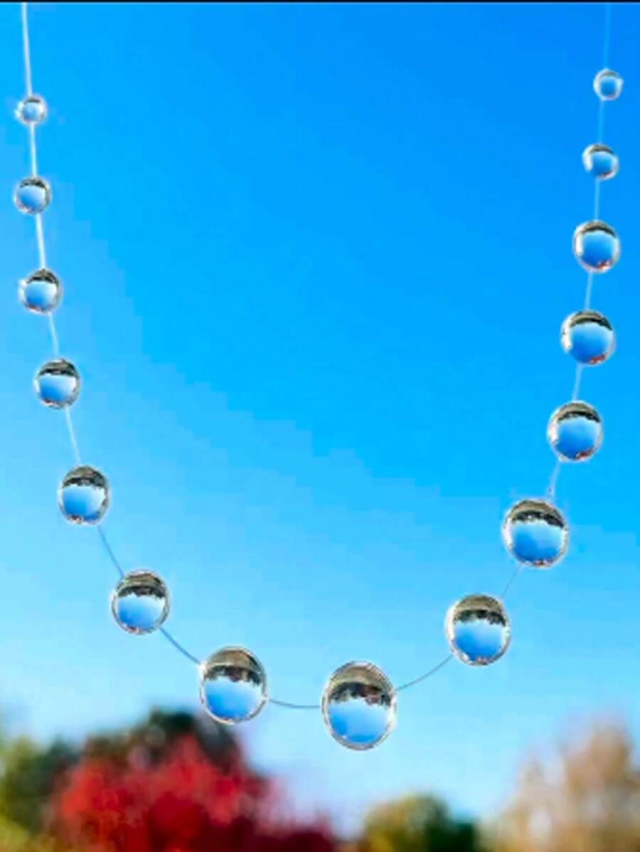 1pc Fashionable Handmade UV Resin Teardrop Necklace, Suitable For Women To Wear On Any Occasion - Clear - View 1