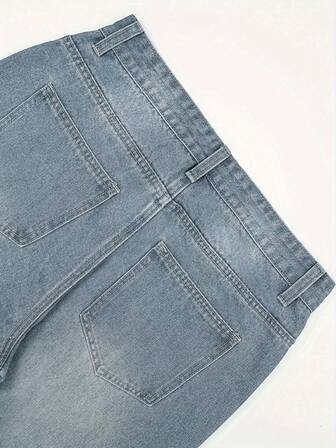 直筒棉质水洗牛仔裤，百搭阔腿水洗牛仔裤，宽松直筒牛仔裤，情侣款