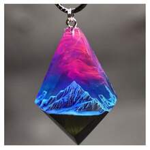 YP Glow In The Dark Necklaces Jellyfish Jewelry Resin Luminous Glowing Pendant-796614 - ZA-Red1 - 查看 4