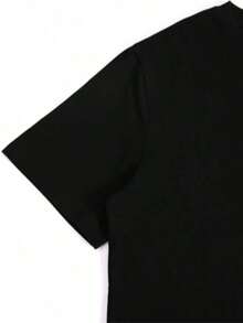 Camiseta para Hombre de Verano: Adecuada para el Transporte Diario Camiseta de algodón negro para hombre con el texto "NO BOXING NO LIFE" - Negro - Ver 4