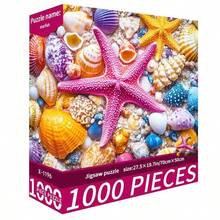 1000 片创意成人拼图，厚实耐用无缝 DIY 拼图，有趣的高品质家庭挑战无框拼图，适合生日礼物、复活节礼物、家居装饰，非常适合家庭、客厅、办公室装饰 - 彩色 - 查看 6