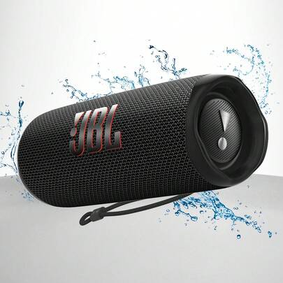  Flip 6 便携式蓝牙音箱，音质强劲，低音浑厚，IP67 防水，续航时间长达 12 小时，支持 JBL PartyBoost 多音箱配对，是居家、户外和旅行的理想之选。