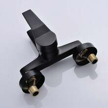 Matte Black Bathroom Shower Faucet Bathtub Hot Cold Water Mixer Tap Black Chrome Bathroom Shower Faucet Mixer Taps
