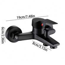 Matte Black Bathroom Shower Faucet Bathtub Hot Cold Water Mixer Tap Black Chrome Bathroom Shower Faucet Mixer Taps